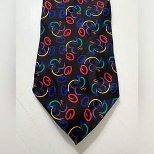 Vintage Mickey Profile All Over Print Tie 100% Silk Walt Disney World Retro